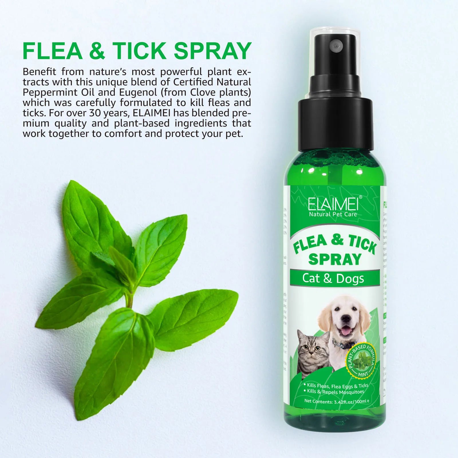 Easy-to-Use Pet Flea & Tick Spray