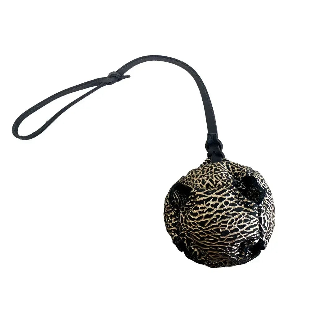 Leather Handle Dog Training Ball