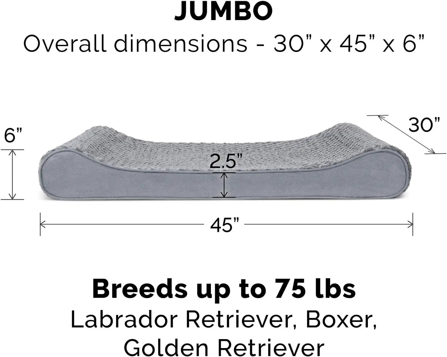 Orthopedic Contour Dog Bed
