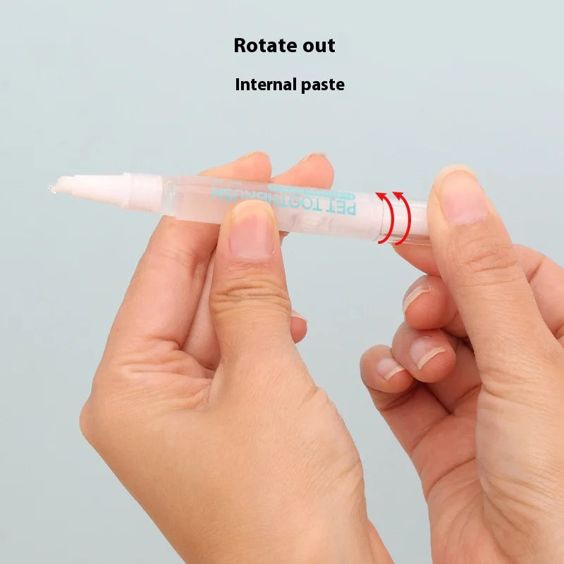 Integrated Pet Toothbrush Cleaning Pen