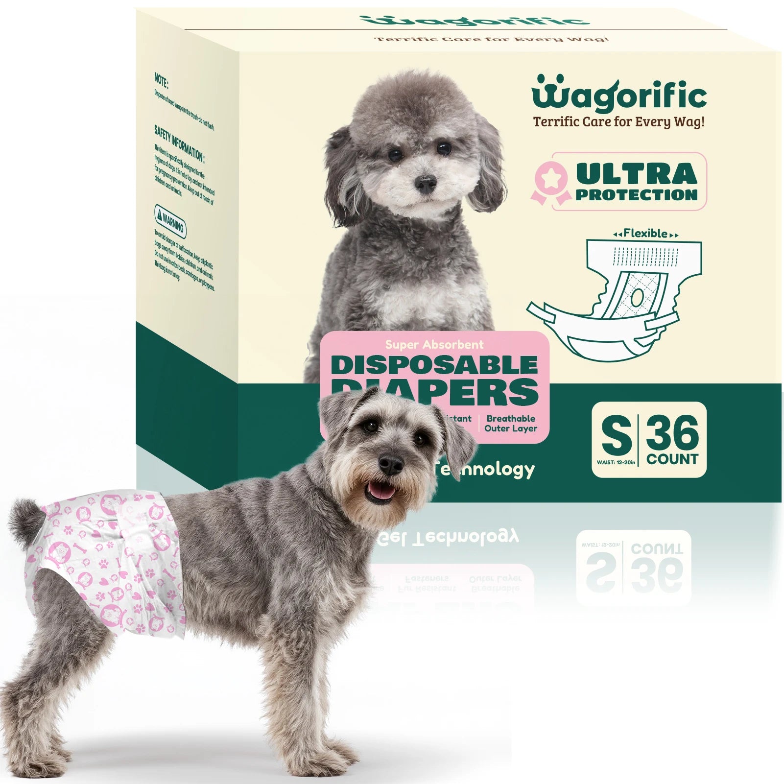 Soft & Breathable Disposable Female Dog Diapers