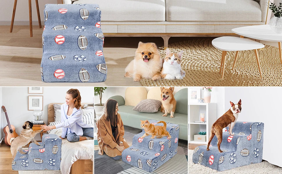 Moebypet Luminous Anti-Slip Memory Foam Pet Stairs