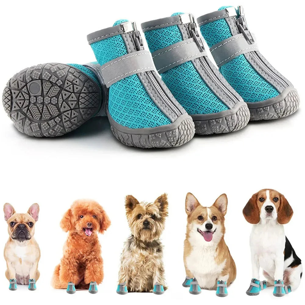 Lightweight Breathable Anti-Skid Mesh Dog Boots