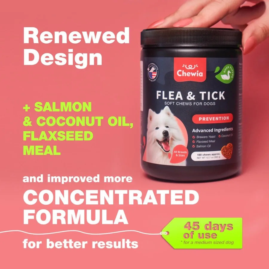 Dog Flea & Tick Prevention Natural Soft Chews