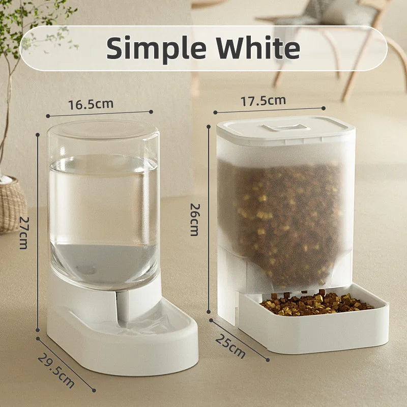 Automatic Gravity Pet Feeder & Water Dispenser