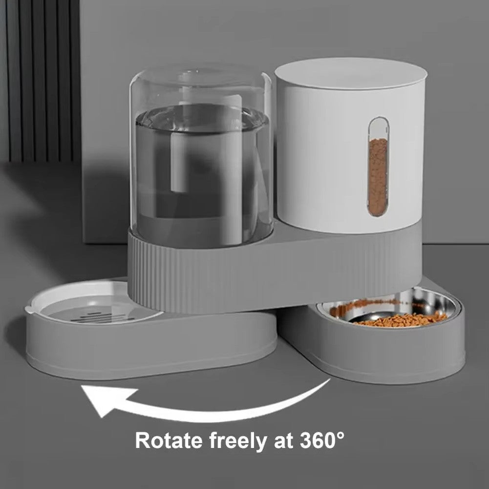 Dual Automatic Pet Food & Water Dispenser