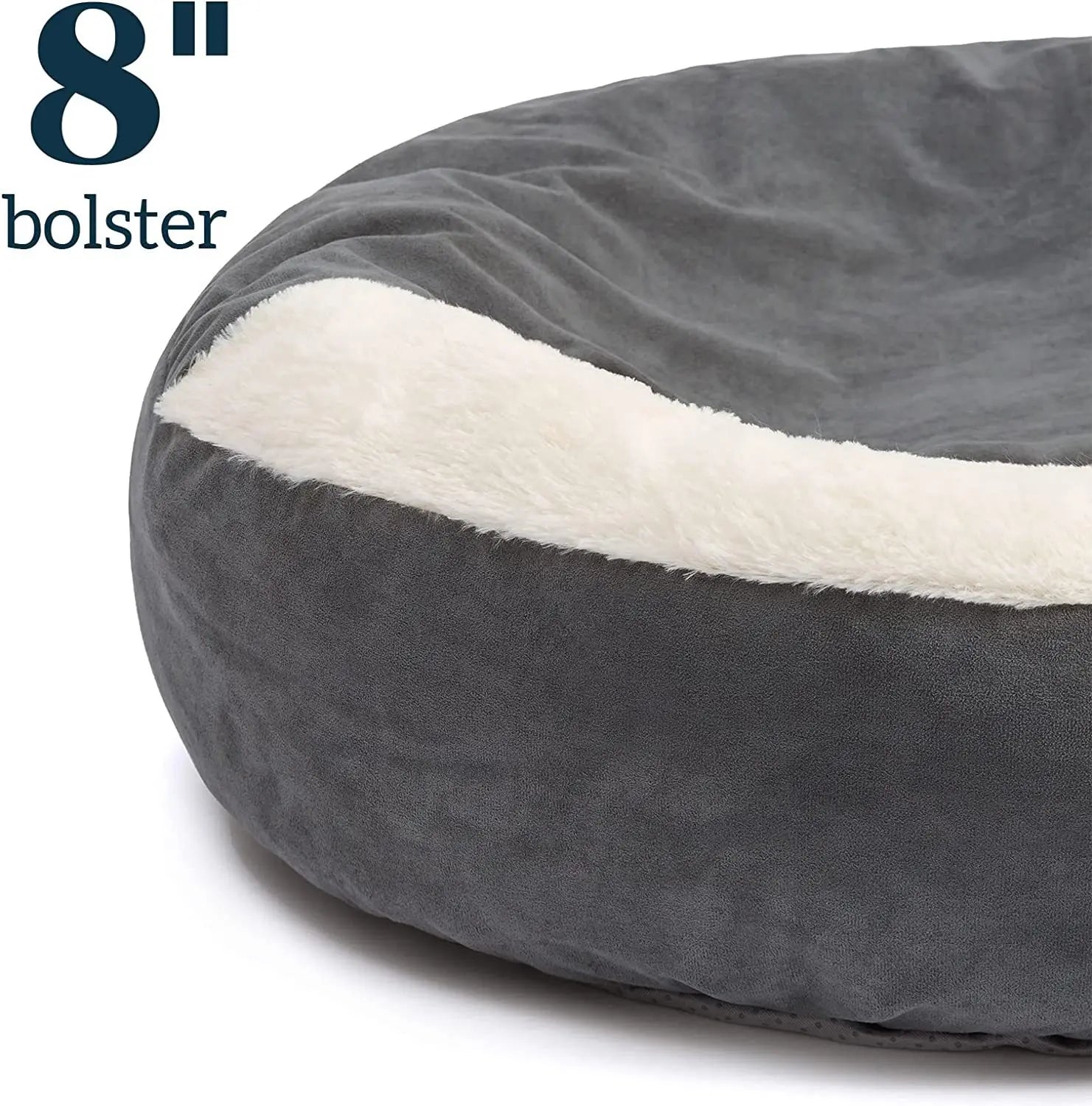 Plush Cozy Donut Cuddler Hooded Pet Bed