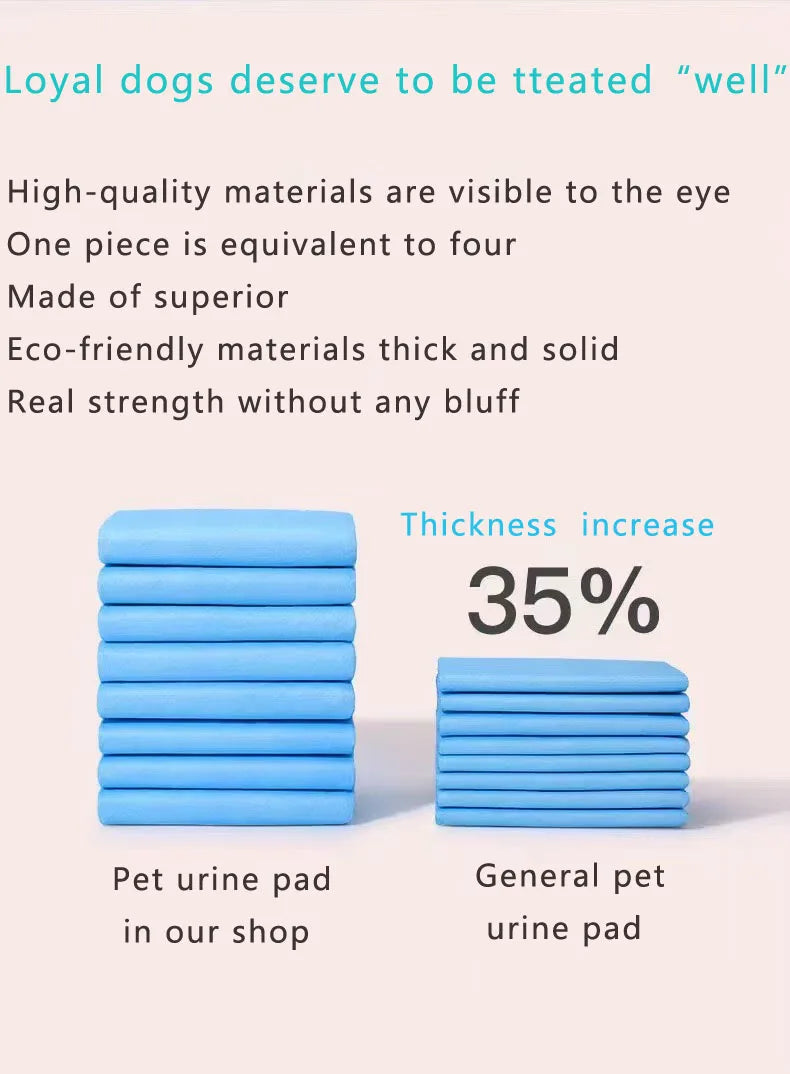 Highly Absorbent Disposable Pet Urine Pads