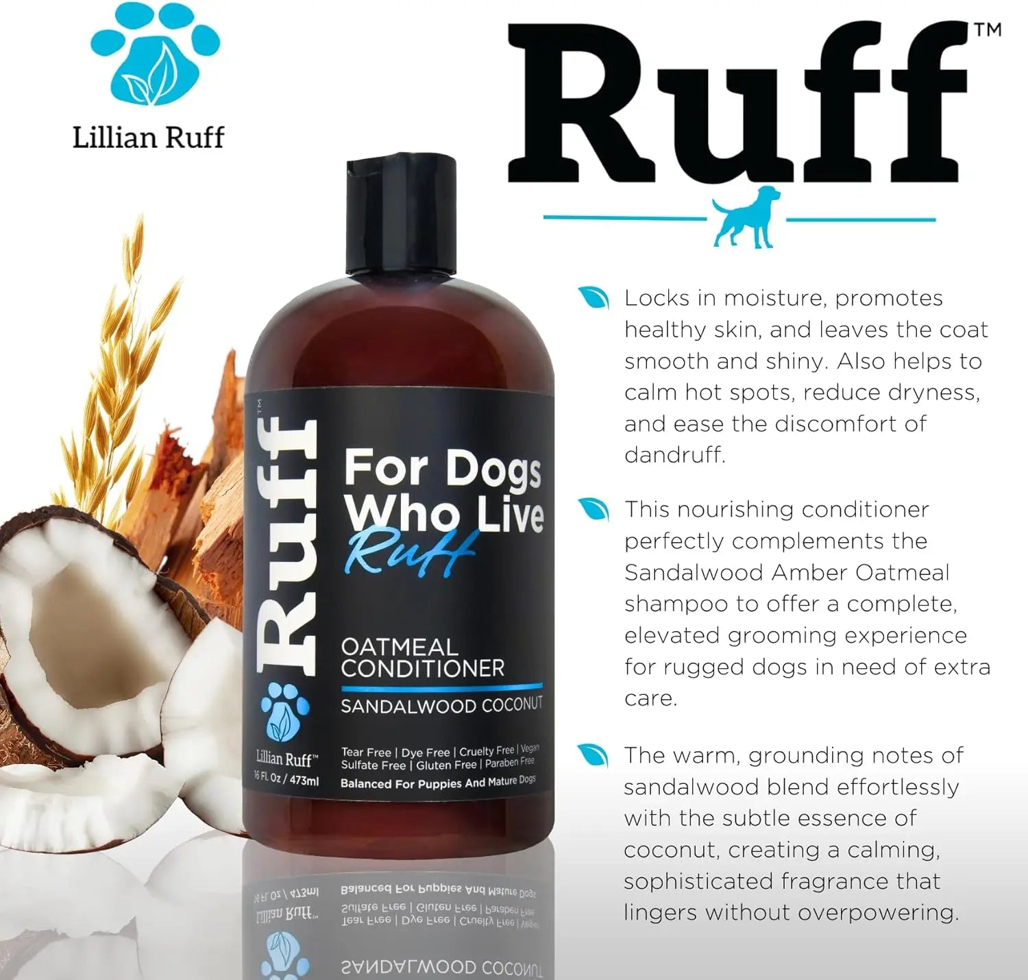 Dog De-Shedding Shampoo & Revitalizing Conditioner Set