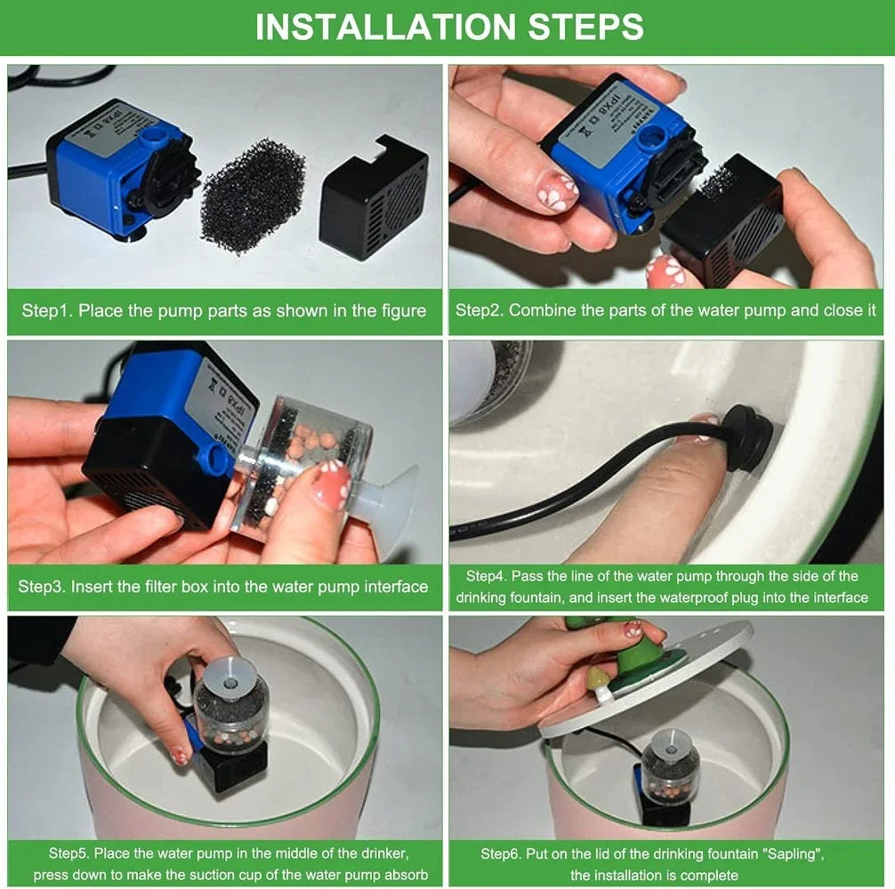 Little Sapling Ceramic Automatic Pet Water Fountain