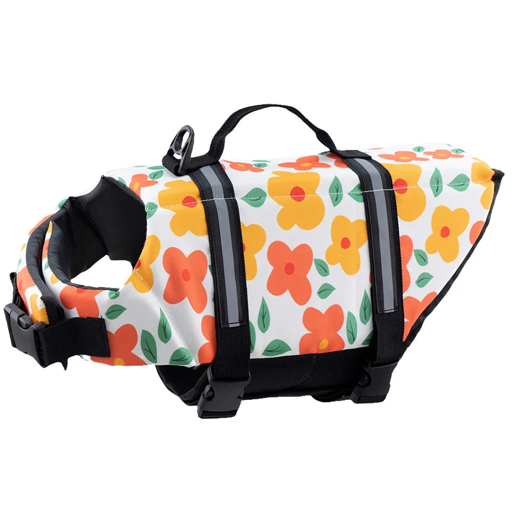 Summer Reflective Adjustable Dog Life Jacket