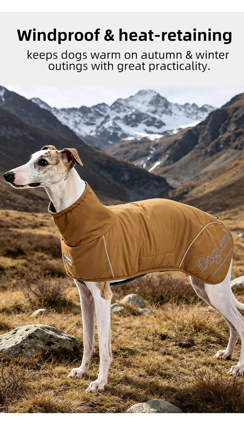 Winter Waterproof Insulated Softshell Dog Parka