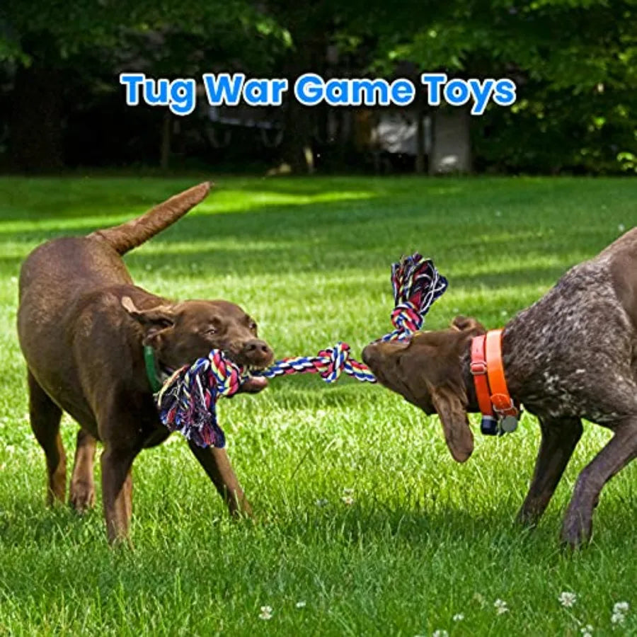 2PC Heavy Duty Indestructible Large Dog Tug of War Rope Toys