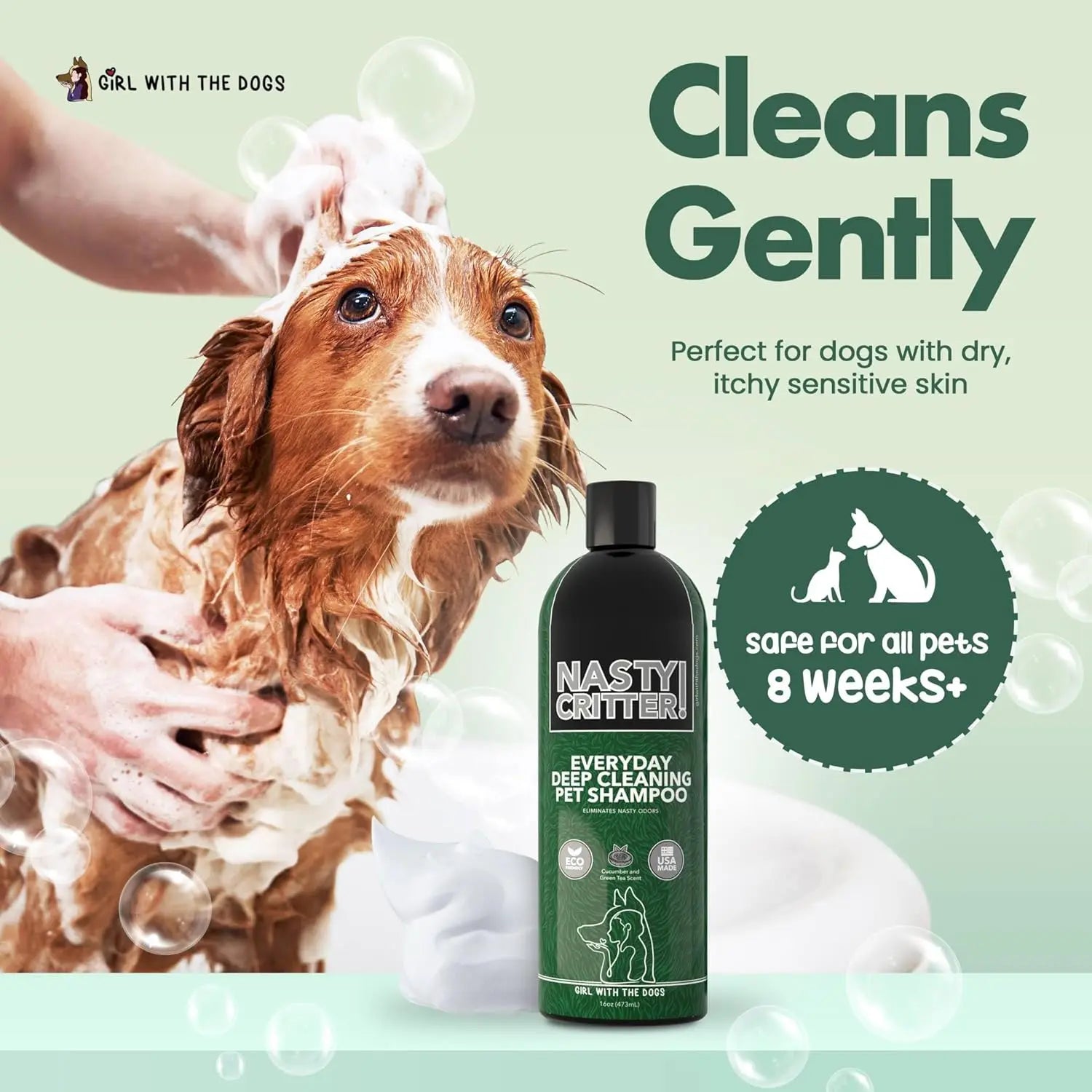 Super Concentrated Odor Eliminating Deep Clean Dog Shampoo