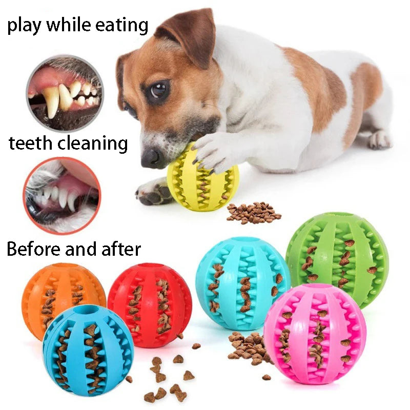 Extra-Tough Natural Rubber Pet Treat Ball