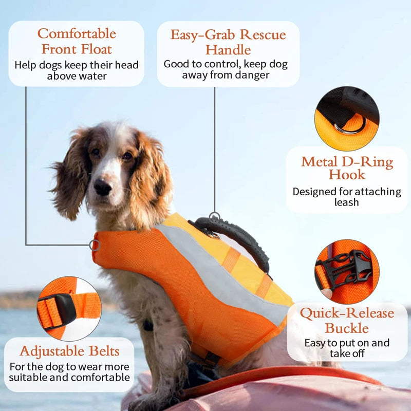 Reflective Pet Lifesaver Vest