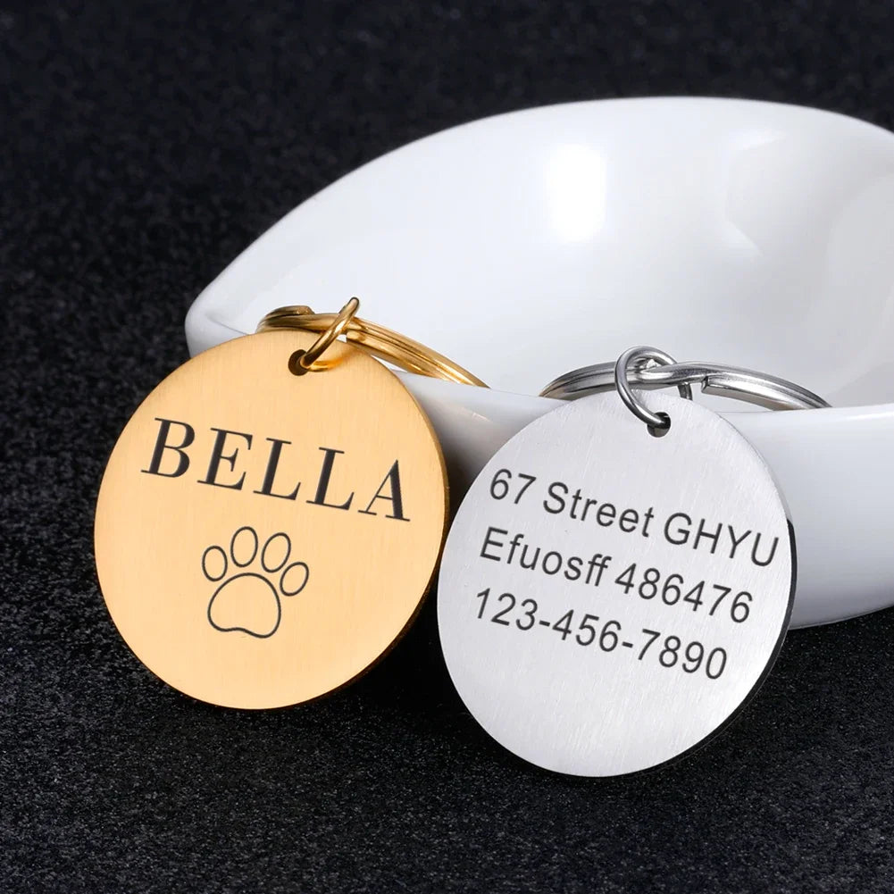 Personalized Stainless Steel Pet ID Tag