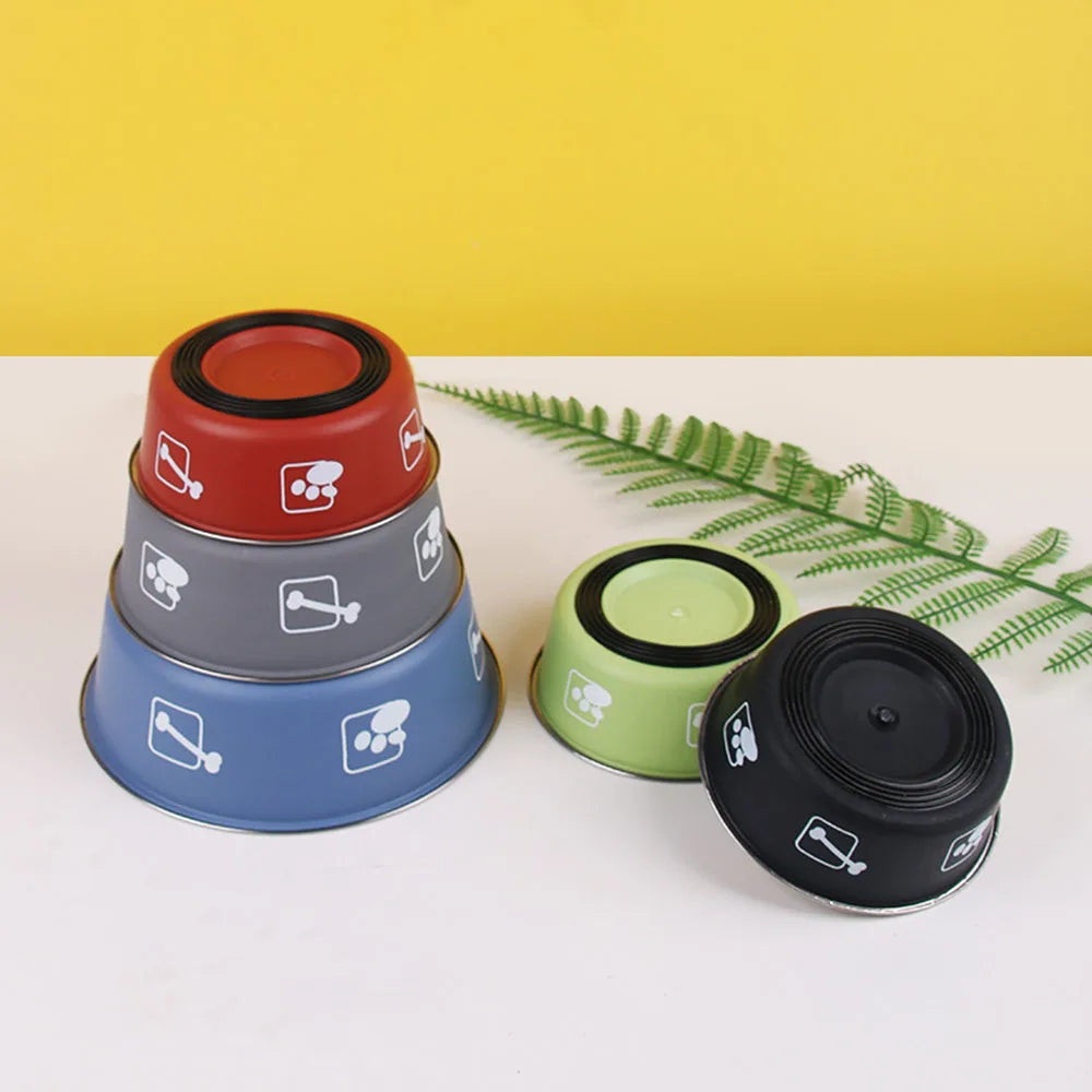 Durable Stainless Steel Non-Slip Pet Bowl