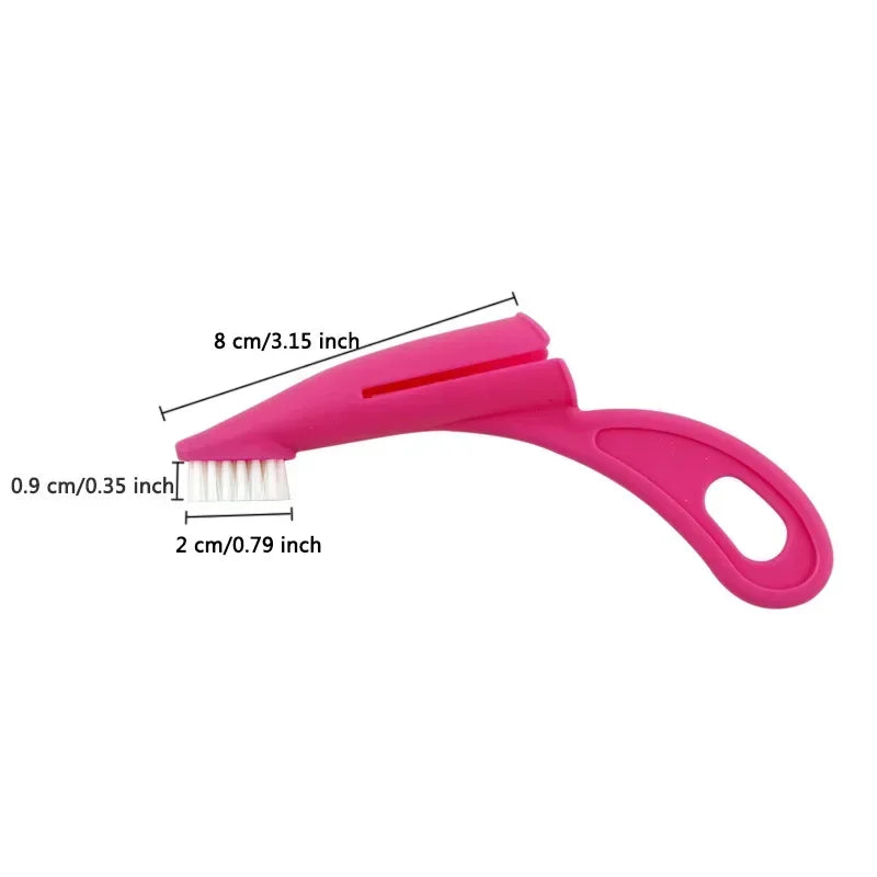 Soft Bristle Multi-Angle Pet Finger Toothbrush w/Handle