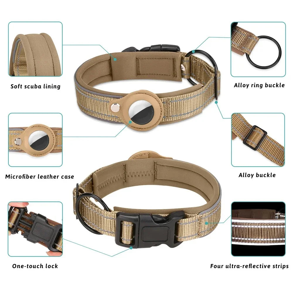 Airtag Reflective Dog Collar