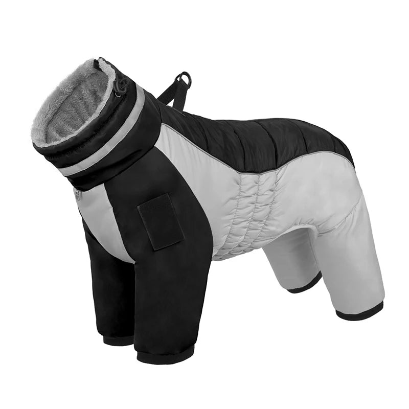 Thick Warm Turtleneck 4‑Legged Dog Snowsuit