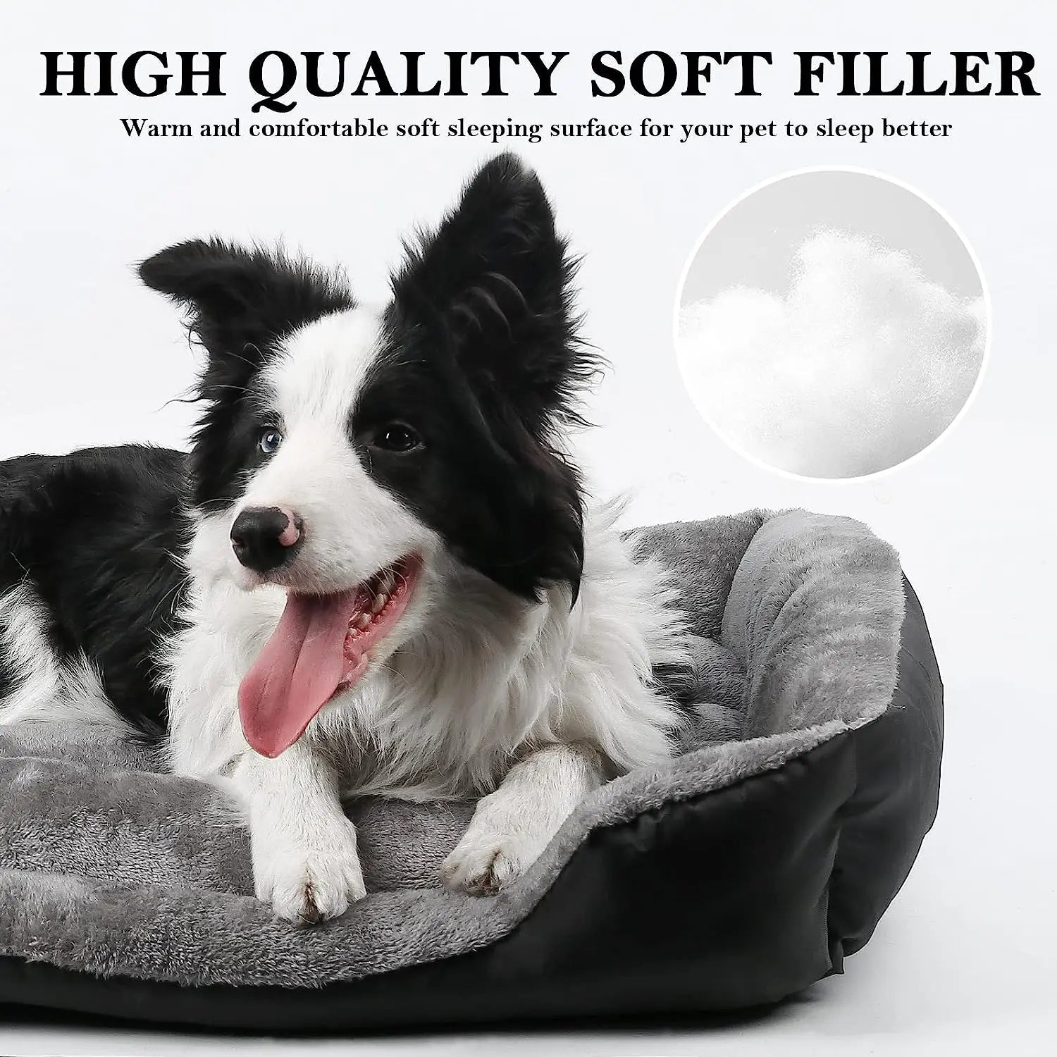 ATUBAN Retangular Plush Pet Bed