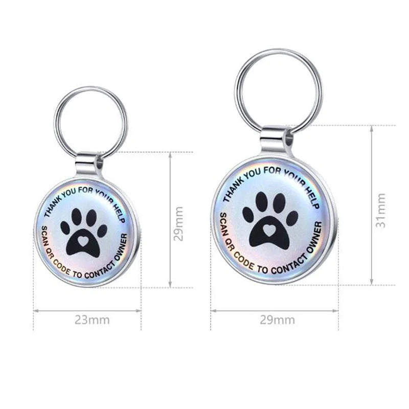 QR Code Personalized Smart Pet ID Pendant