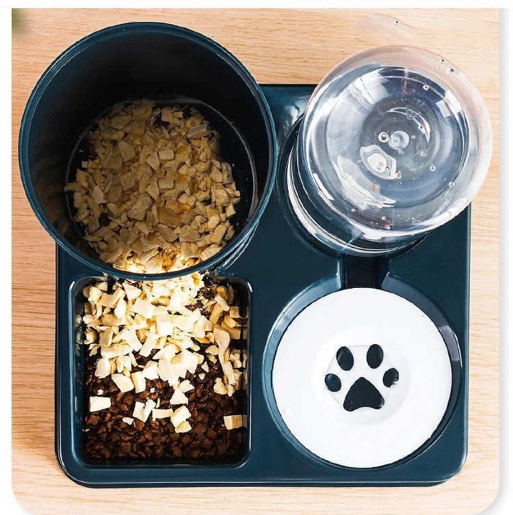 2-In-1 Tilted Pet Gravity Food & Water Dispenser Set