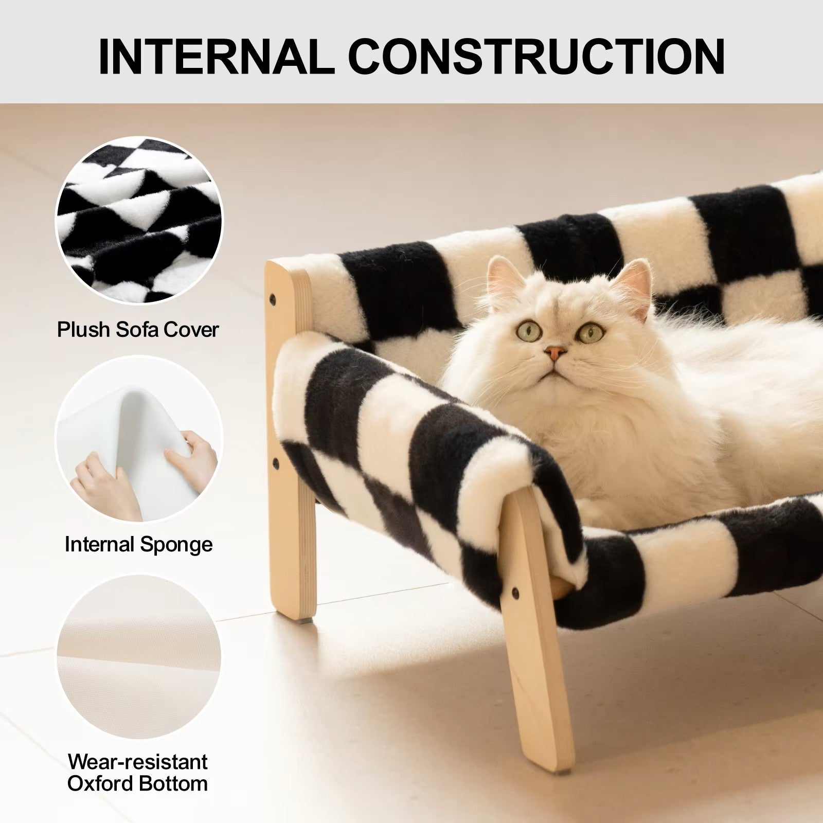 Small Pet Wooden Sofa Bed