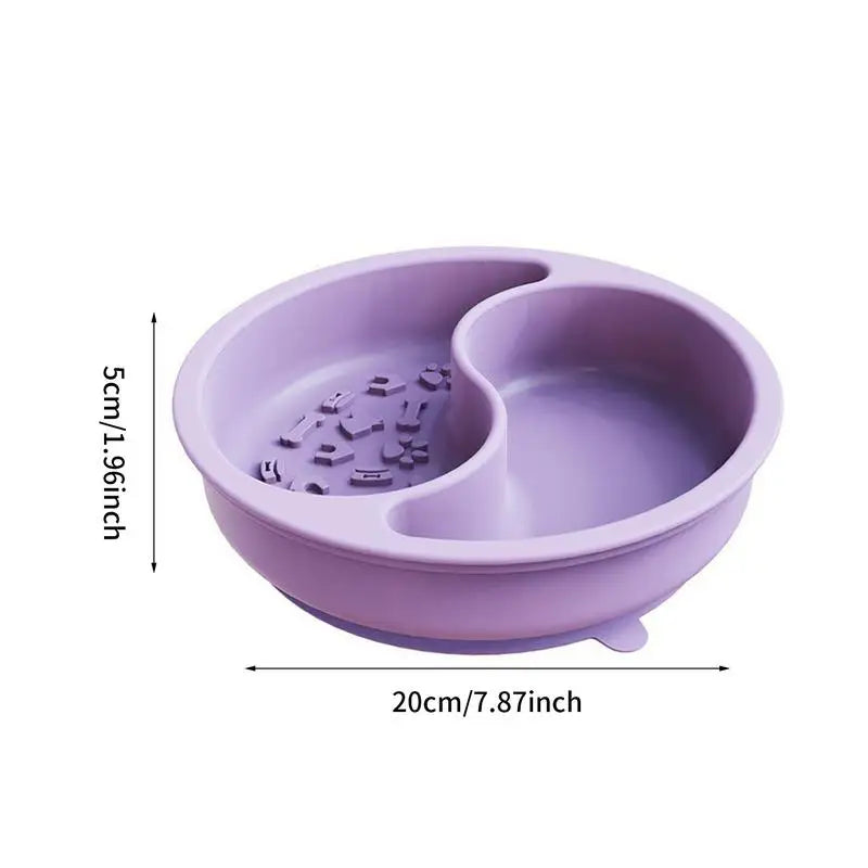 2-In-1 Silicone Pet Feeding Bowl