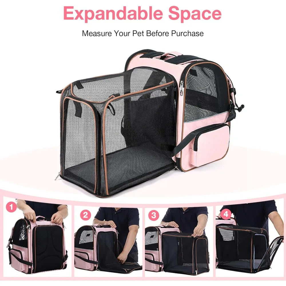 Large Reflective Expandable Pet Backpack Carrier
