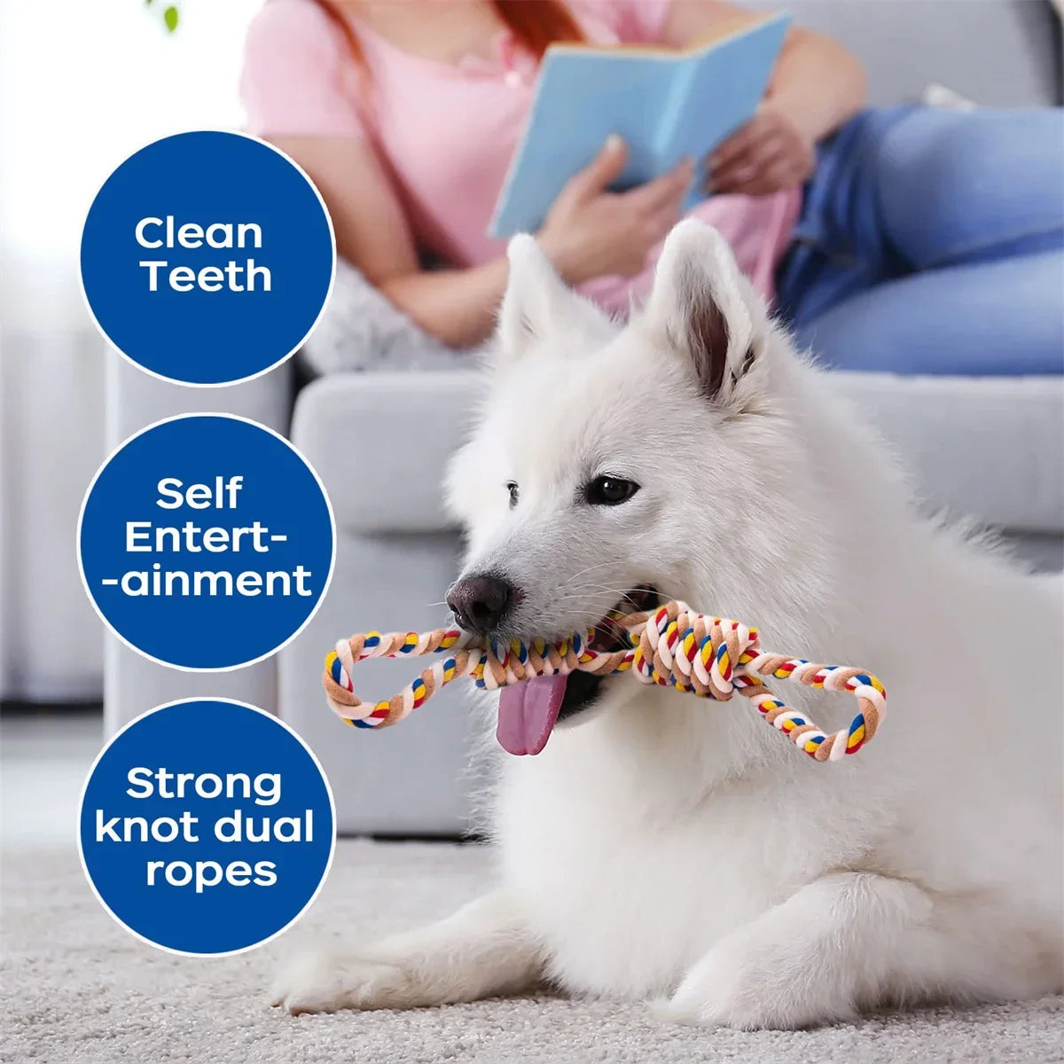 Virtually Indestructible Chew Rope Dog Toy