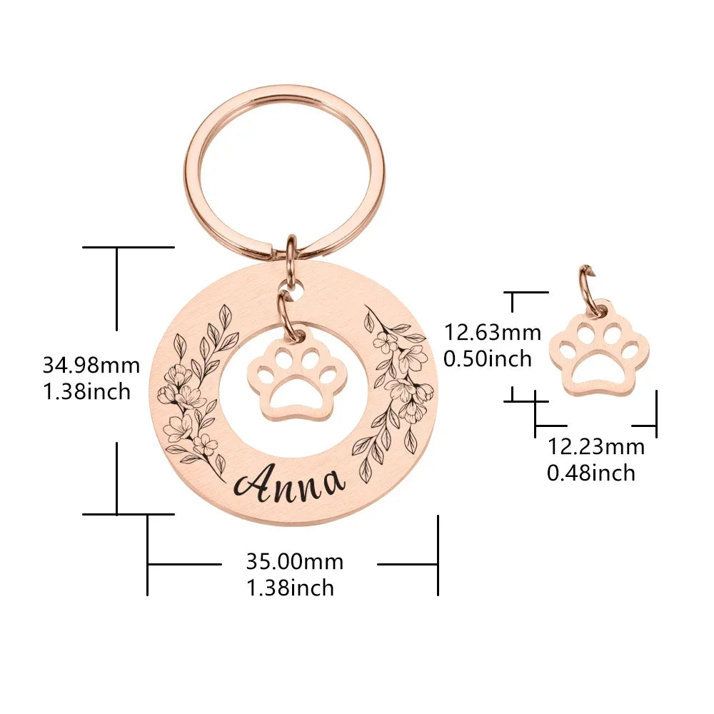 Anti-lost Custom Engraved Pet ID Pendant