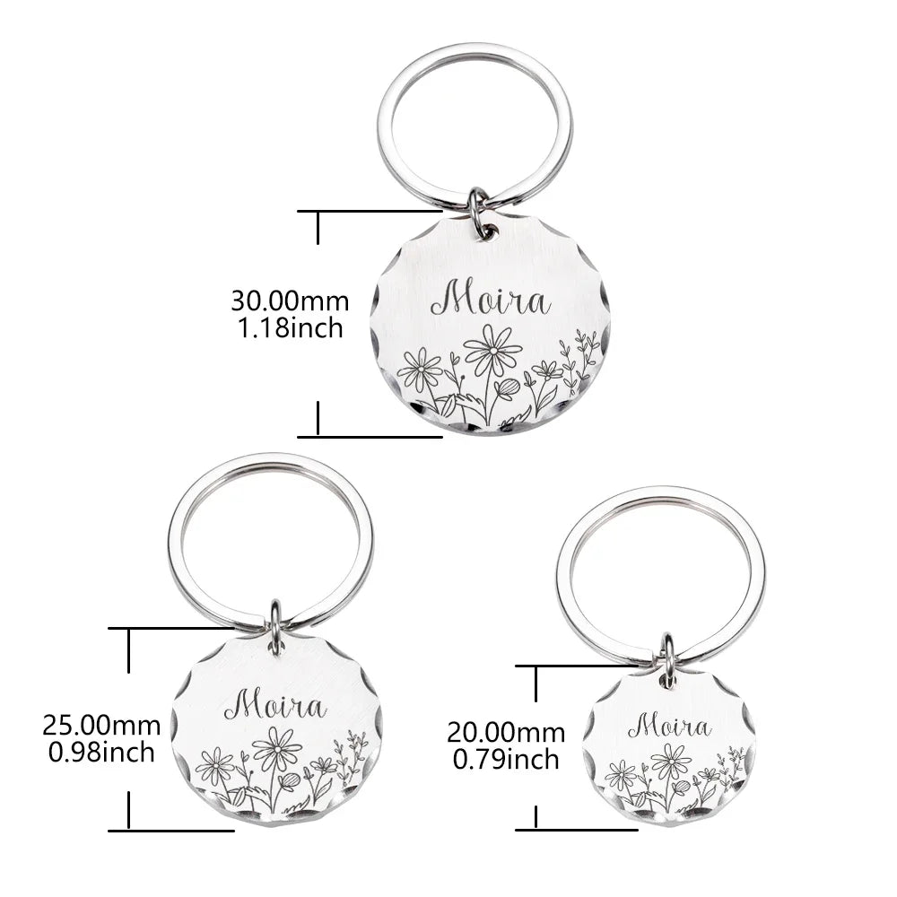 Engraved Pet Collar ID Tag