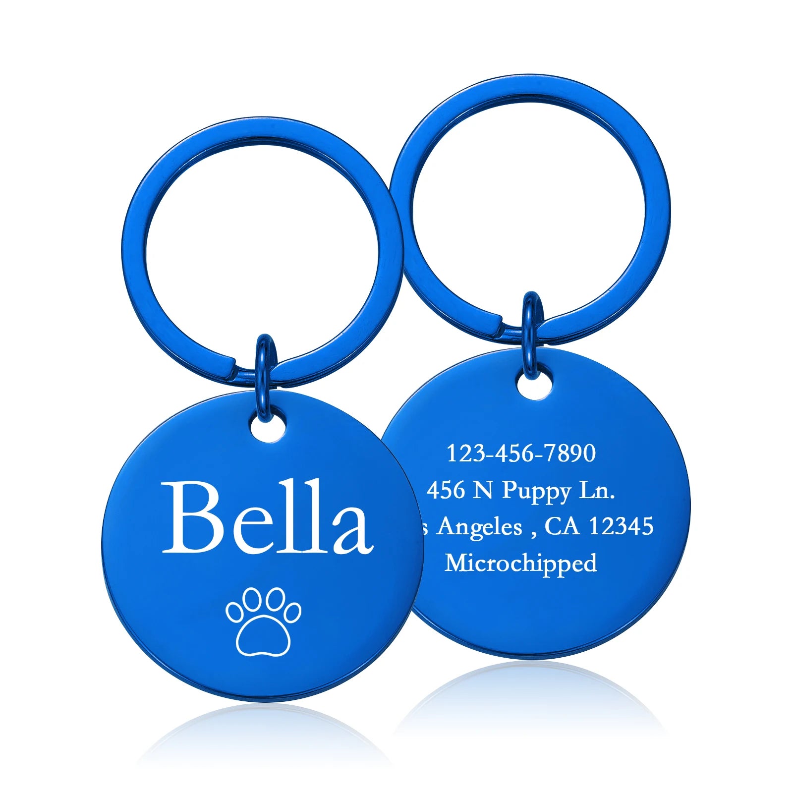 Double-Side Personalized Pet Collar ID Tag