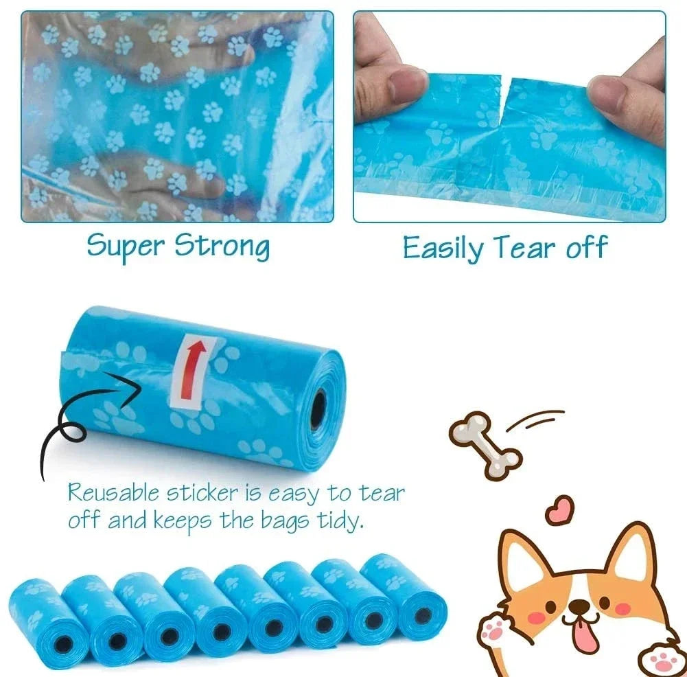 Biodegradable Pet Poop Bags w/Dispenser