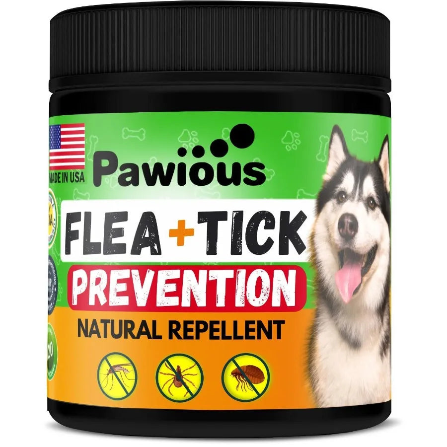 Natural Dog Flea & Tick Control Supplement