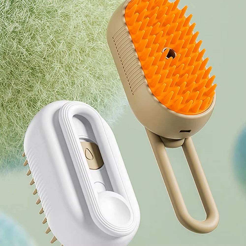 Electric 3-in-1 Pet Grooming Steam Brush