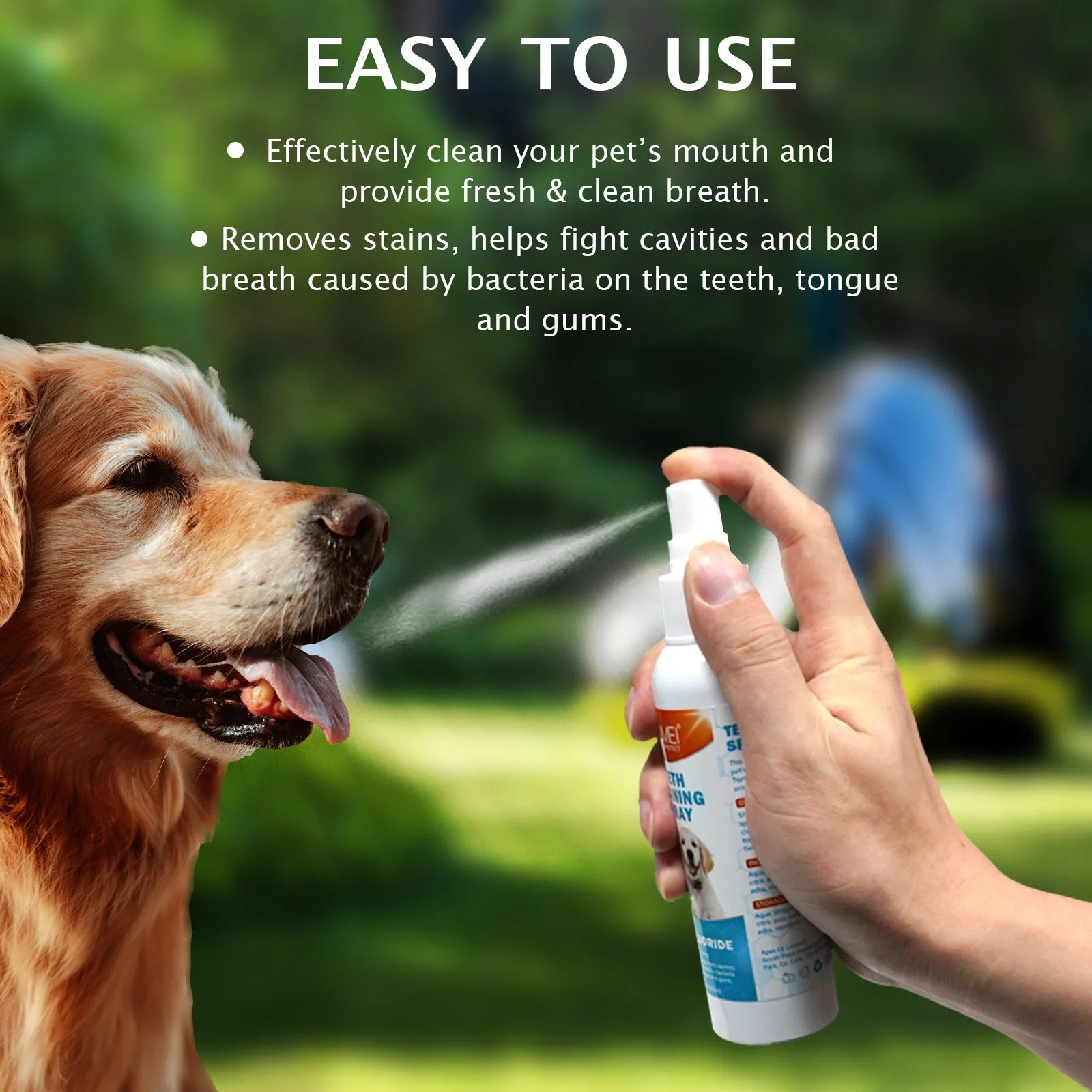 Pet Teeth Cleaning Dental Spray w/Fluoride