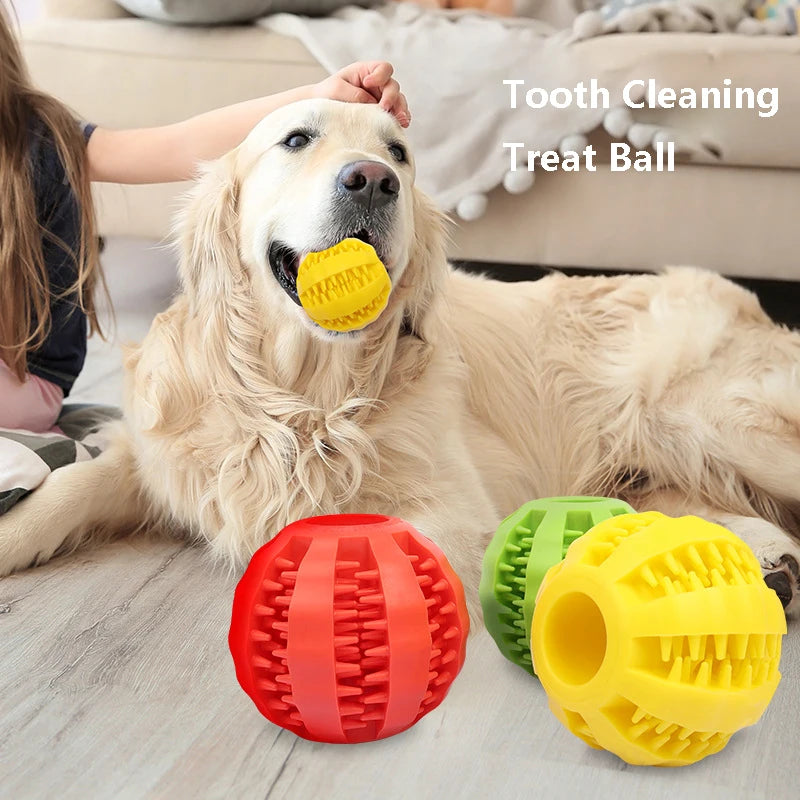 Extra-Tough Natural Rubber Pet Treat Ball