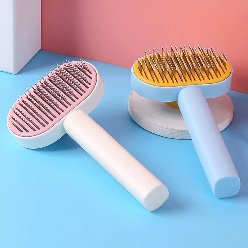 Grooming Brush Combs Easy To Cleaning Pet Hair Remover