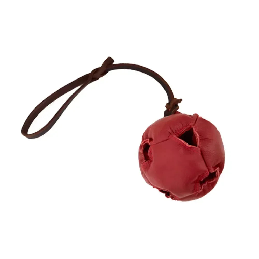Leather Handle Dog Training Ball