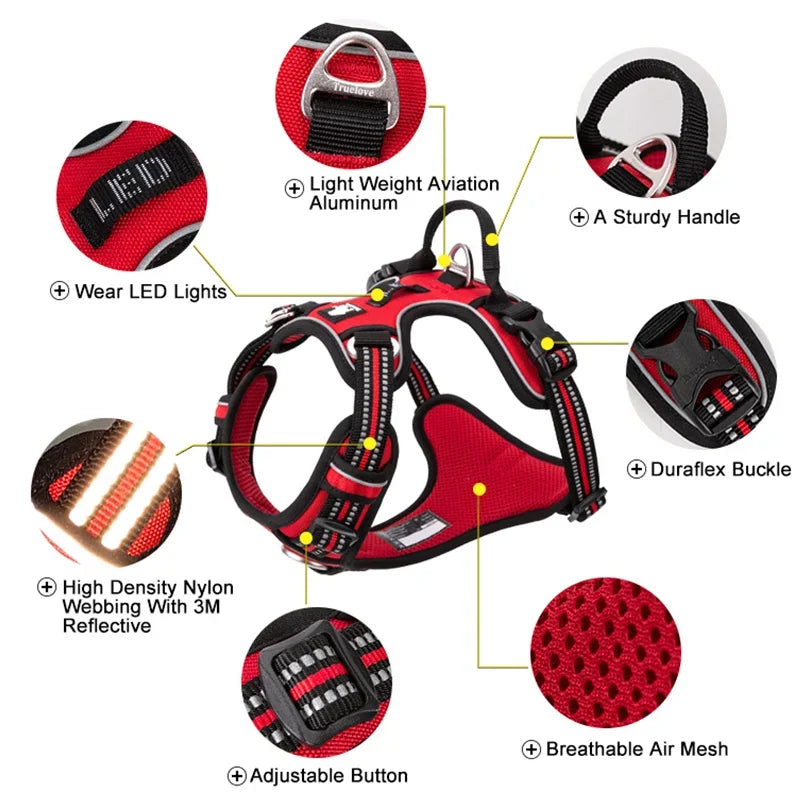 Truelove Reflective No-Pull Dog Vest Harness