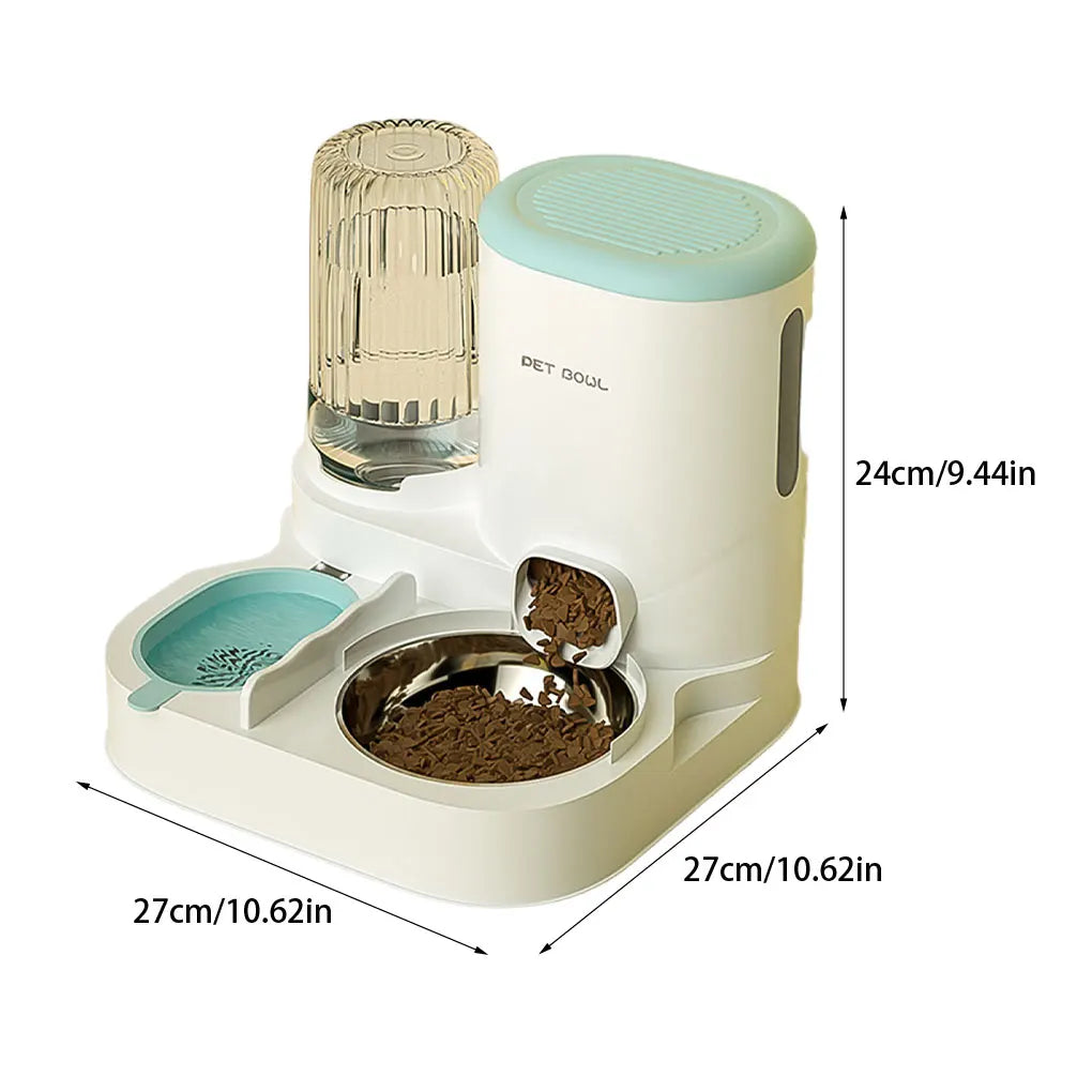 Split-Design Automatic Pet Feeding Station