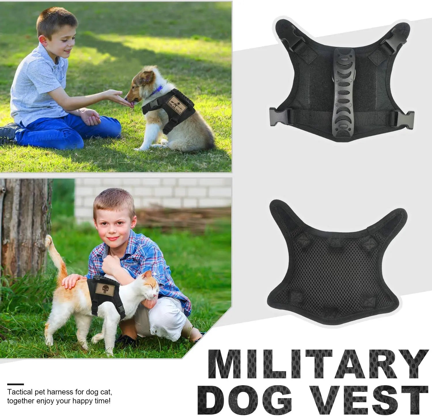 Small Dog Tactical Training Vest Harness