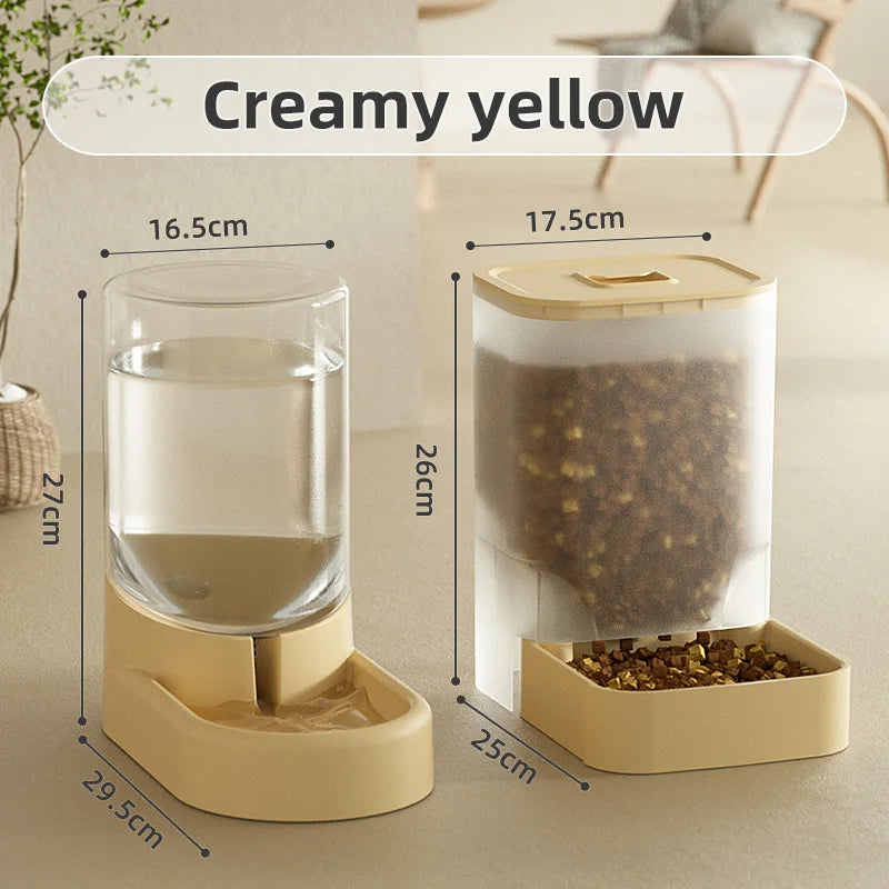 Automatic Gravity Pet Feeder & Water Dispenser