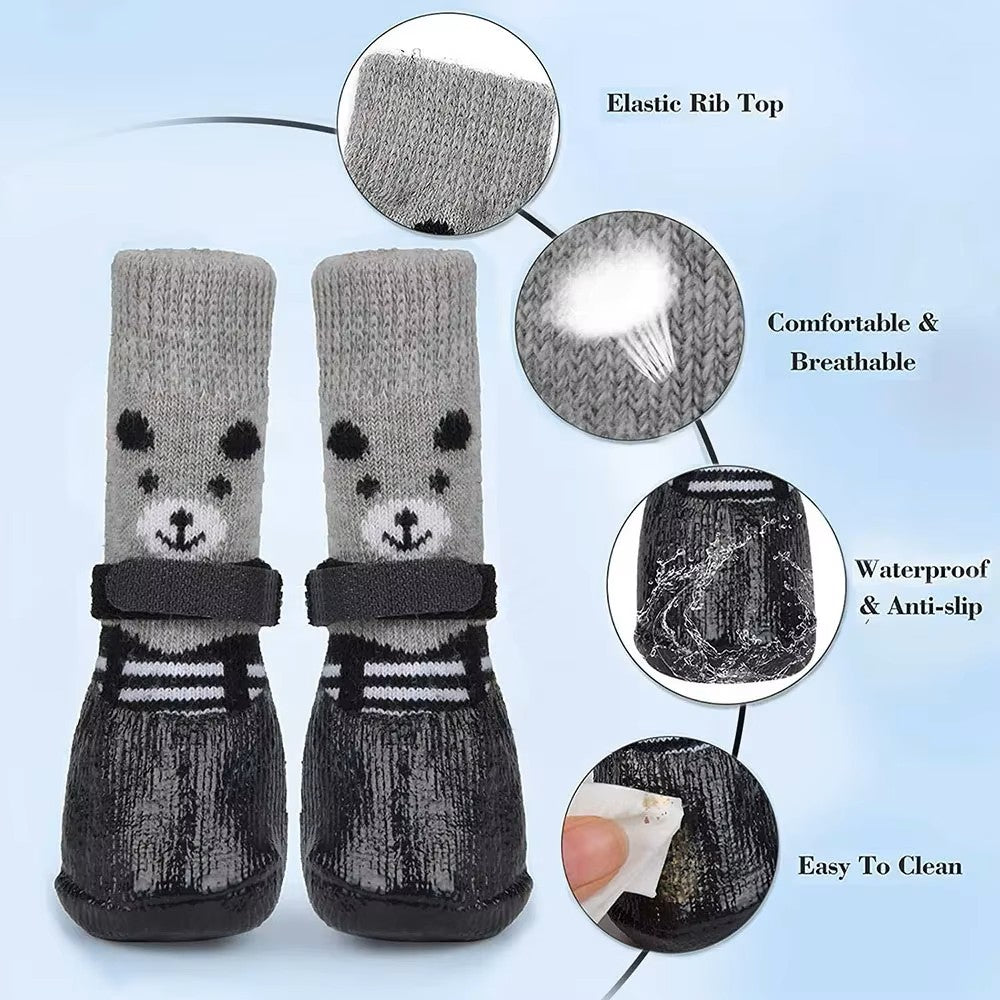 Adjustable Waterproof Pet Sock Booties