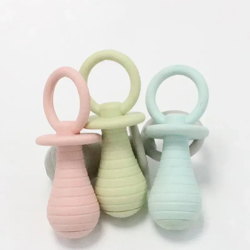 Rubber Squeaky Pacifier Dog Chew Toy