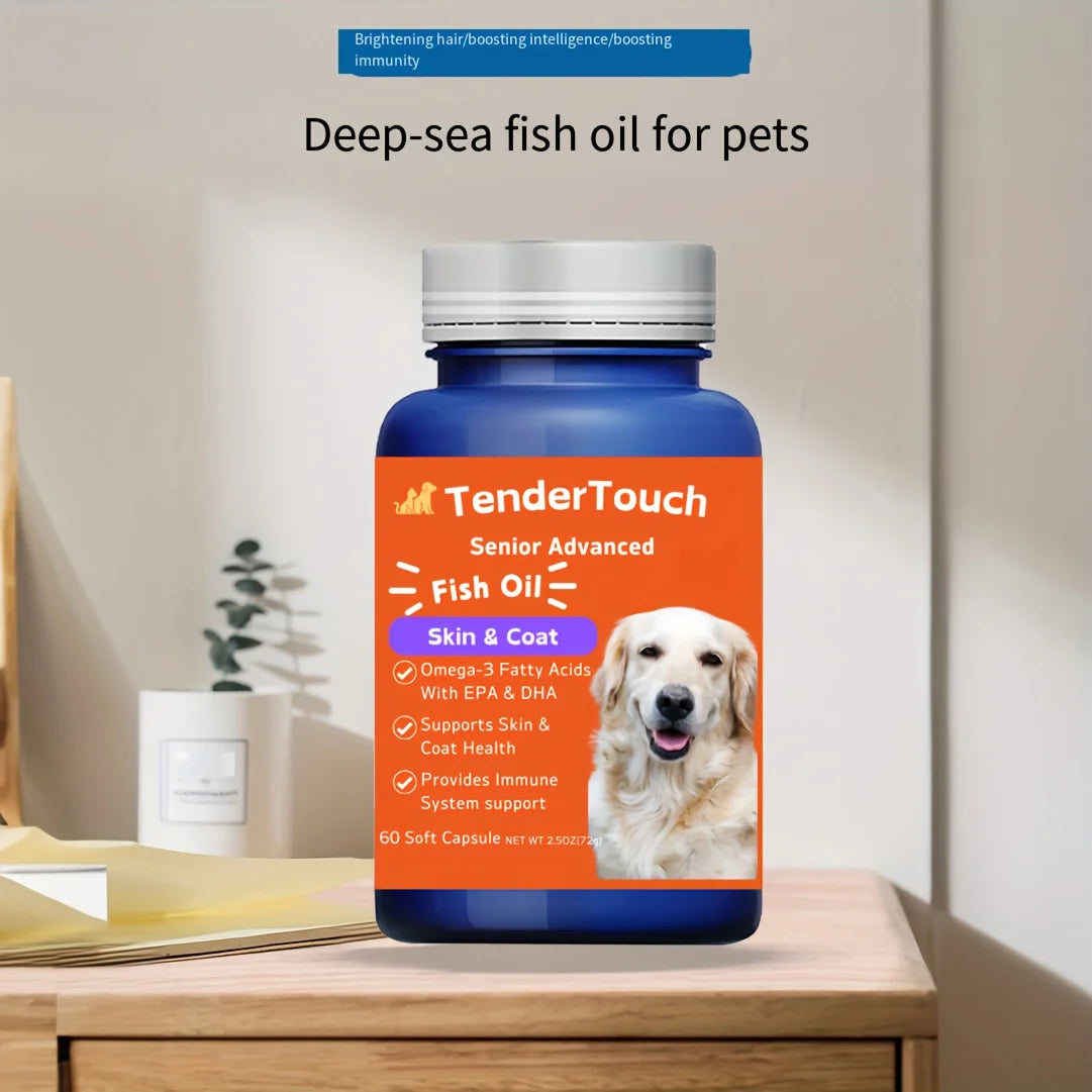 Omega-3 Fish Oil Skin & Coat Health Support For Dogs