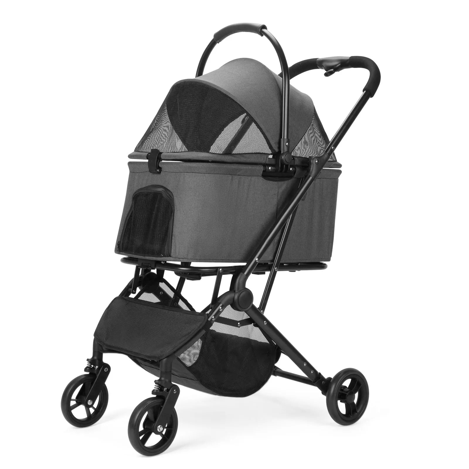 Cozy Dual Use Pet Stroller w/Detachable Carrier
